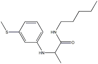 2-{[3-(methylsulfanyl)phenyl]amino}-N-pentylpropanamide Struktur