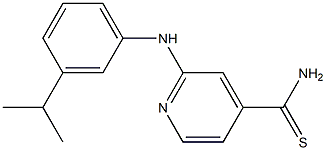 2-{[3-(propan-2-yl)phenyl]amino}pyridine-4-carbothioamide Struktur