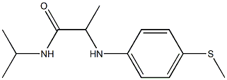 2-{[4-(methylsulfanyl)phenyl]amino}-N-(propan-2-yl)propanamide Struktur