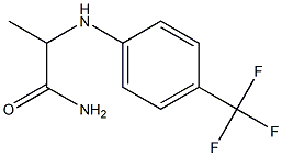 2-{[4-(trifluoromethyl)phenyl]amino}propanamide Struktur