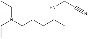 2-{[5-(diethylamino)pentan-2-yl]amino}acetonitrile Struktur