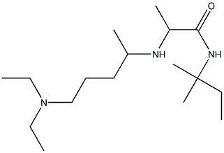 2-{[5-(diethylamino)pentan-2-yl]amino}-N-(2-methylbutan-2-yl)propanamide Struktur