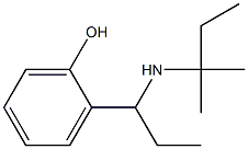 2-{1-[(2-methylbutan-2-yl)amino]propyl}phenol Struktur