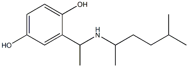 2-{1-[(5-methylhexan-2-yl)amino]ethyl}benzene-1,4-diol Struktur