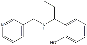 2-{1-[(pyridin-3-ylmethyl)amino]propyl}phenol Struktur