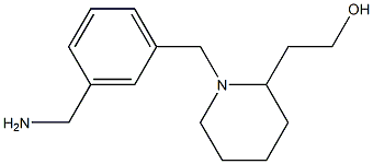 2-{1-[3-(aminomethyl)benzyl]piperidin-2-yl}ethanol Struktur