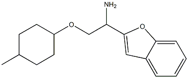 2-{1-amino-2-[(4-methylcyclohexyl)oxy]ethyl}-1-benzofuran Struktur