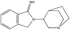 2-{1-azabicyclo[2.2.2]octan-3-yl}-2,3-dihydro-1H-isoindol-1-imine Struktur