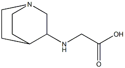 2-{1-azabicyclo[2.2.2]octan-3-ylamino}acetic acid Struktur