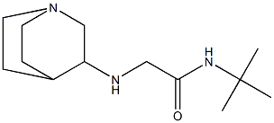 2-{1-azabicyclo[2.2.2]octan-3-ylamino}-N-tert-butylacetamide Struktur