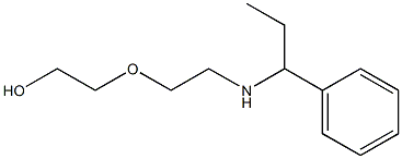 2-{2-[(1-phenylpropyl)amino]ethoxy}ethan-1-ol Struktur