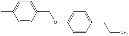 2-{4-[(4-methylbenzyl)oxy]phenyl}ethanamine Struktur