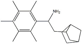 2-{bicyclo[2.2.1]heptan-2-yl}-1-(2,3,4,5,6-pentamethylphenyl)ethan-1-amine Struktur