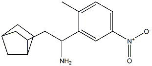 2-{bicyclo[2.2.1]heptan-2-yl}-1-(2-methyl-5-nitrophenyl)ethan-1-amine Struktur