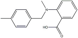 2-{methyl[(4-methylphenyl)methyl]amino}benzoic acid Struktur