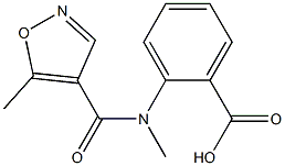 2-{methyl[(5-methylisoxazol-4-yl)carbonyl]amino}benzoic acid Struktur