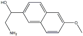 2-amino-1-(6-methoxynaphthalen-2-yl)ethan-1-ol Struktur