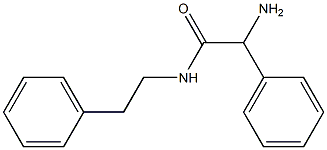 2-amino-2-phenyl-N-(2-phenylethyl)acetamide Struktur