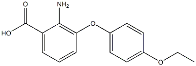 2-amino-3-(4-ethoxyphenoxy)benzoic acid Struktur