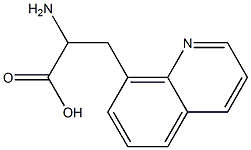 2-amino-3-(quinolin-8-yl)propanoic acid Struktur