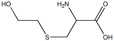 2-amino-3-[(2-hydroxyethyl)thio]propanoic acid Struktur