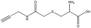 2-amino-3-{[2-oxo-2-(prop-2-ynylamino)ethyl]thio}propanoic acid Struktur