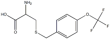 2-amino-3-{[4-(trifluoromethoxy)benzyl]thio}propanoic acid Struktur