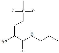 2-amino-4-(methylsulfonyl)-N-propylbutanamide Struktur