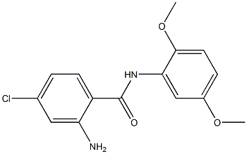 2-amino-4-chloro-N-(2,5-dimethoxyphenyl)benzamide Struktur