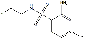 2-amino-4-chloro-N-propylbenzene-1-sulfonamide Struktur