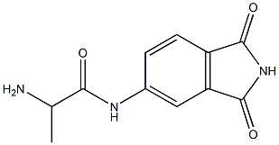 2-amino-N-(1,3-dioxo-2,3-dihydro-1H-isoindol-5-yl)propanamide Struktur