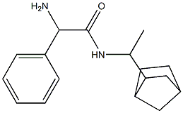 2-amino-N-(1-bicyclo[2.2.1]hept-2-ylethyl)-2-phenylacetamide Struktur