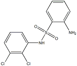 2-amino-N-(2,3-dichlorophenyl)benzene-1-sulfonamide Struktur