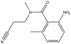 2-amino-N-(2-cyanoethyl)-N,6-dimethylbenzamide Struktur