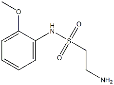 2-amino-N-(2-methoxyphenyl)ethane-1-sulfonamide Struktur