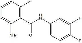 2-amino-N-(3,4-difluorophenyl)-6-methylbenzamide Struktur