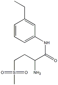 2-amino-N-(3-ethylphenyl)-4-(methylsulfonyl)butanamide Struktur