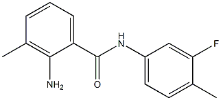 2-amino-N-(3-fluoro-4-methylphenyl)-3-methylbenzamide Struktur