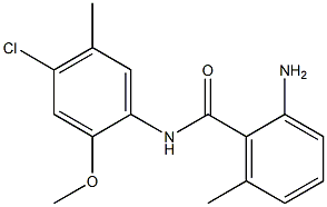 2-amino-N-(4-chloro-2-methoxy-5-methylphenyl)-6-methylbenzamide Struktur