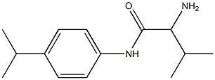 2-amino-N-(4-isopropylphenyl)-3-methylbutanamide Struktur