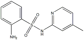 2-amino-N-(4-methylpyridin-2-yl)benzene-1-sulfonamide Struktur