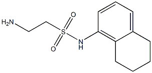 2-amino-N-(5,6,7,8-tetrahydronaphthalen-1-yl)ethane-1-sulfonamide Struktur