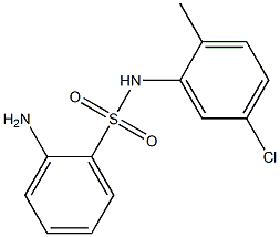 2-amino-N-(5-chloro-2-methylphenyl)benzenesulfonamide Struktur