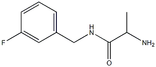 2-amino-N-[(3-fluorophenyl)methyl]propanamide Struktur