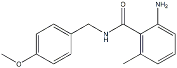 2-amino-N-[(4-methoxyphenyl)methyl]-6-methylbenzamide Struktur