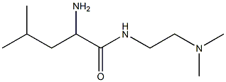 2-amino-N-[2-(dimethylamino)ethyl]-4-methylpentanamide Struktur