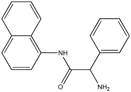 2-amino-N-1-naphthyl-2-phenylacetamide Struktur