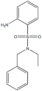 2-amino-N-benzyl-N-ethylbenzene-1-sulfonamide Struktur