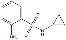 2-amino-N-cyclopropylbenzenesulfonamide Struktur