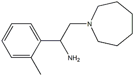 2-azepan-1-yl-1-(2-methylphenyl)ethanamine Struktur